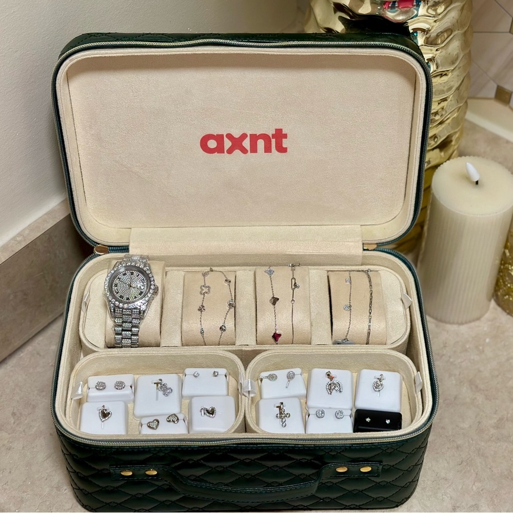 Sterling Silver & Moissanite FULL Jewelry Box